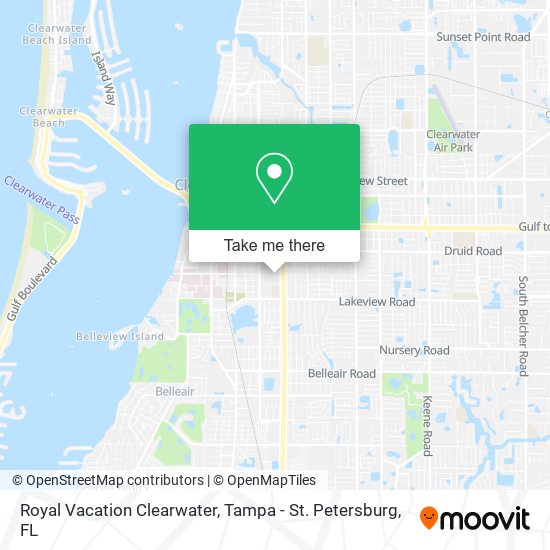 Mapa de Royal Vacation Clearwater