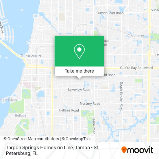 Tarpon Springs Homes on Line map