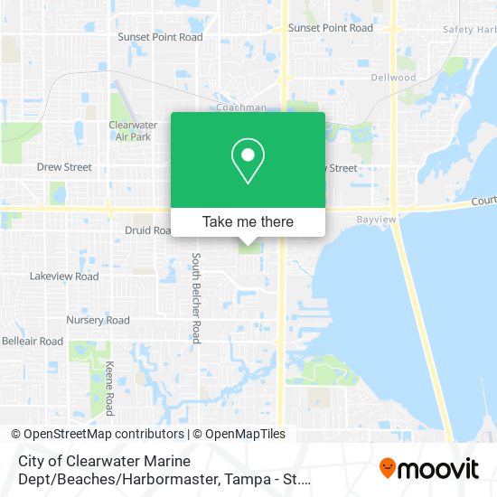 City of Clearwater Marine Dept / Beaches / Harbormaster map
