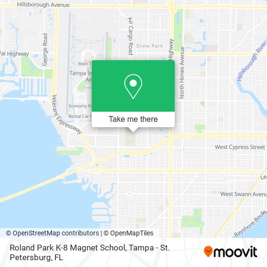 Roland Park K-8 Magnet School map