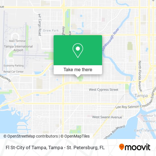 Mapa de Fl St-City of Tampa