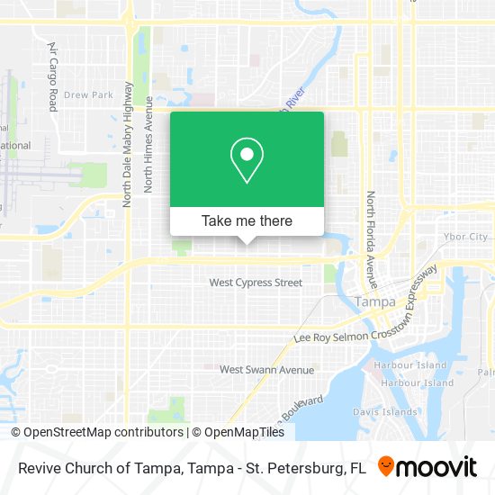 Revive Church of Tampa map