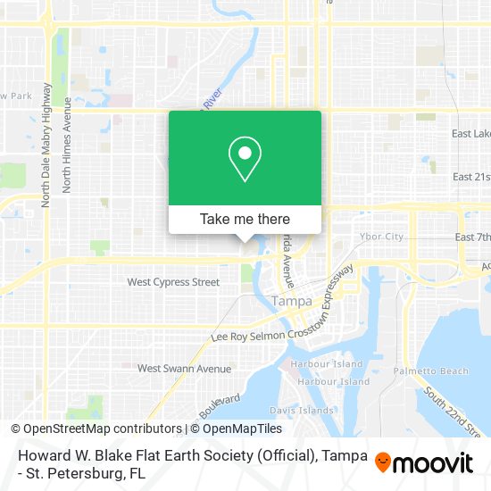 Howard W. Blake Flat Earth Society (Official) map