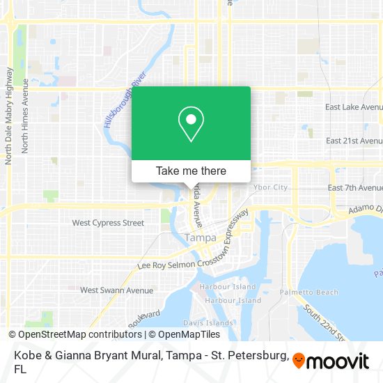 Mapa de Kobe & Gianna Bryant Mural