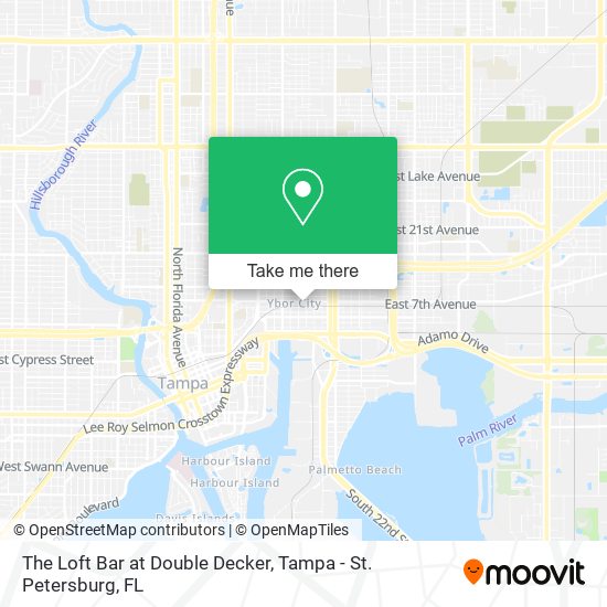 The Loft Bar at Double Decker map