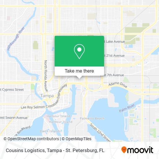 Cousins Logistics map