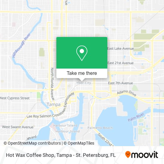 Mapa de Hot Wax Coffee Shop