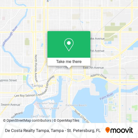 Mapa de De Costa Realty Tampa