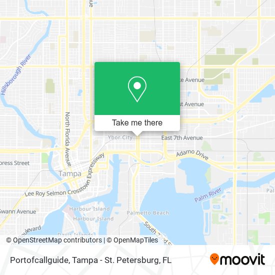 Portofcallguide map