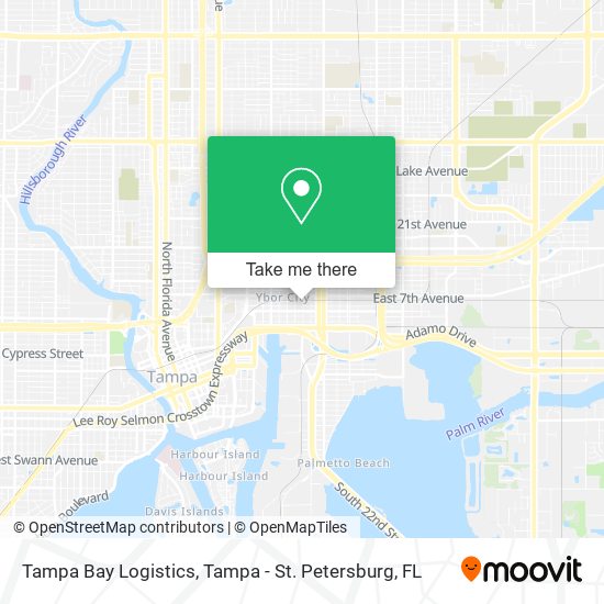 Mapa de Tampa Bay Logistics