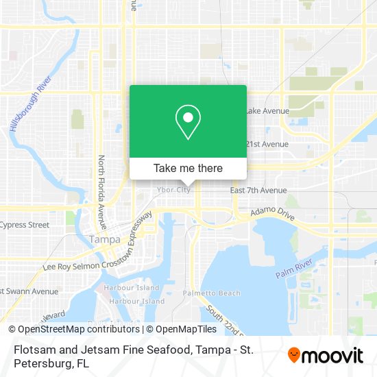 Flotsam and Jetsam Fine Seafood map