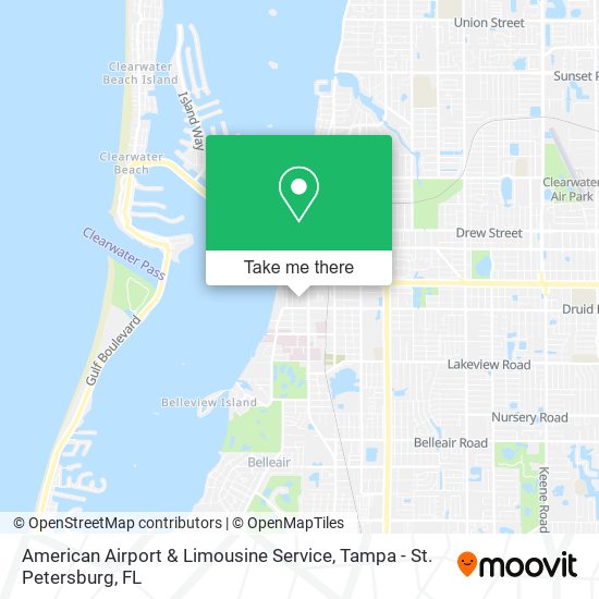 Mapa de American Airport & Limousine Service