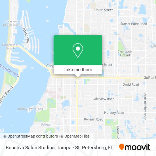 Beautiva Salon Studios map