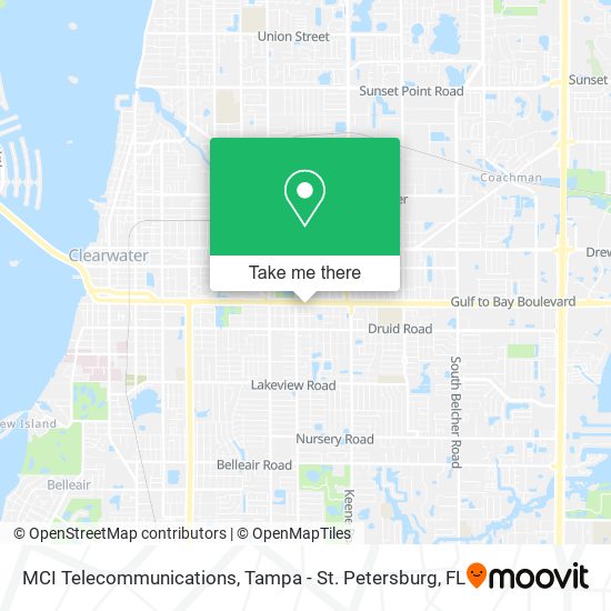MCI Telecommunications map