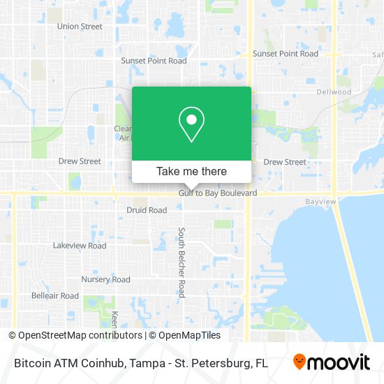 Mapa de Bitcoin ATM Coinhub