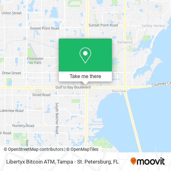 Mapa de Libertyx Bitcoin ATM