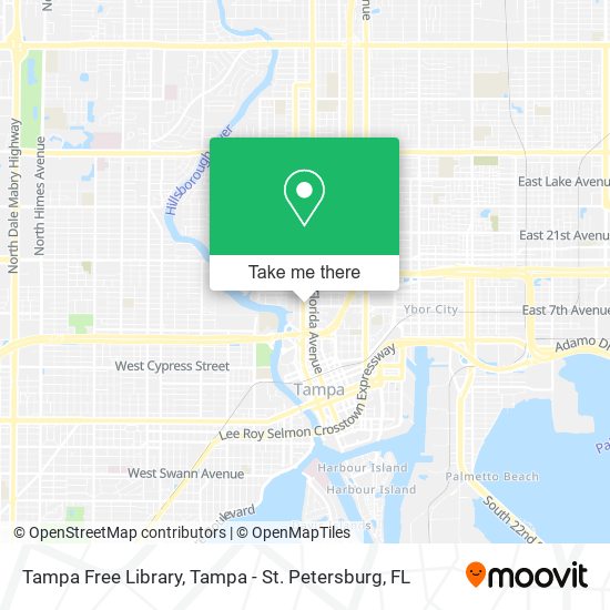 Mapa de Tampa Free Library