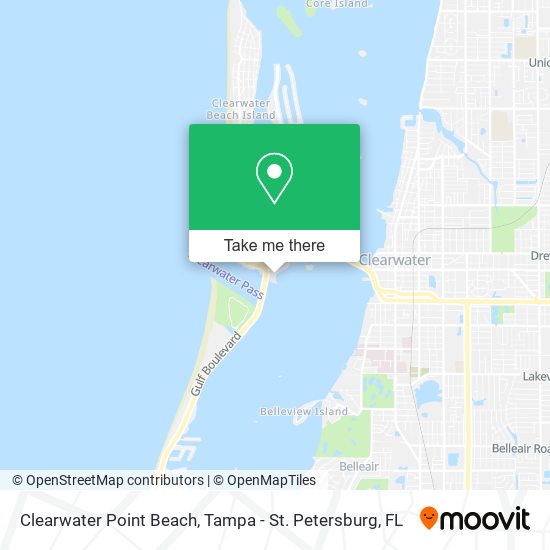 Clearwater Point Beach map