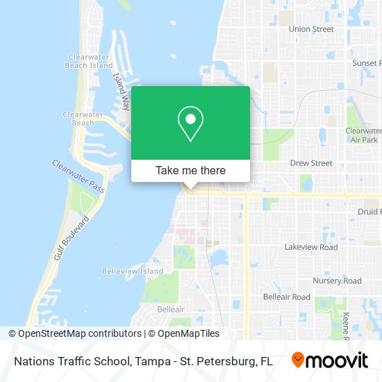 Nations Traffic School map
