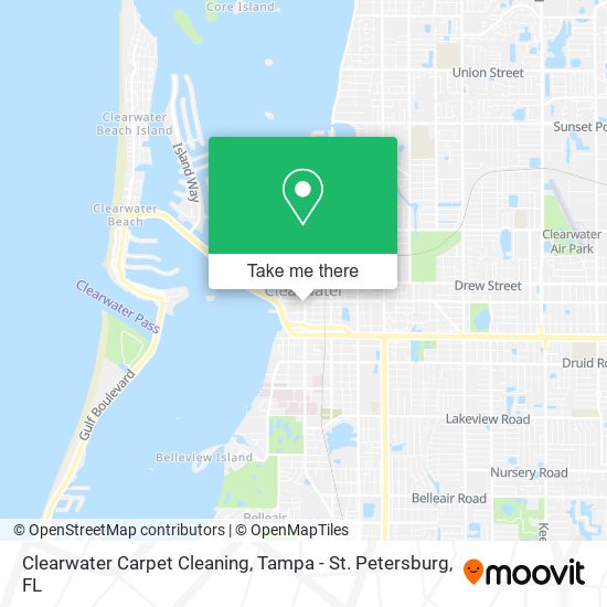 Clearwater Carpet Cleaning map