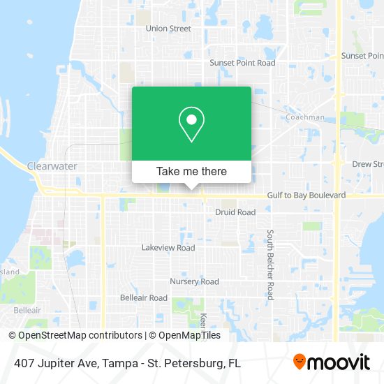 Mapa de 407 Jupiter Ave