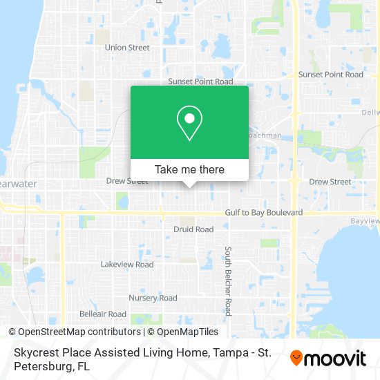 Mapa de Skycrest Place Assisted Living Home