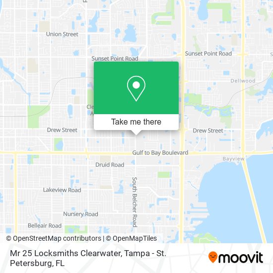 Mapa de Mr 25 Locksmiths Clearwater