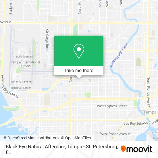 Black Eye Natural Aftercare map