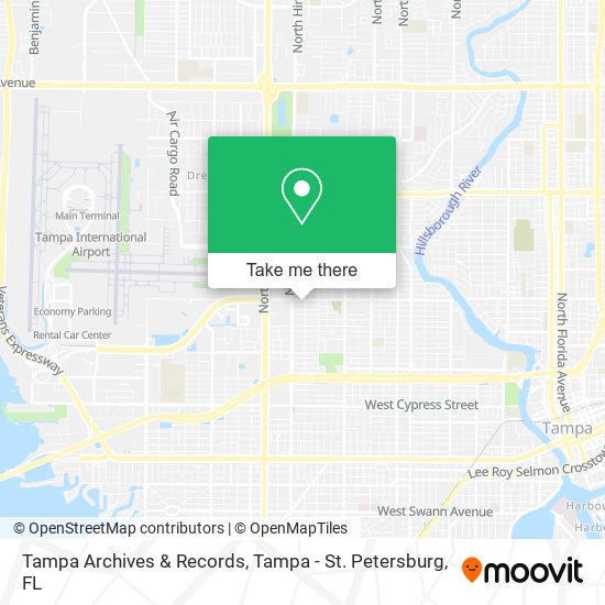 Tampa Archives & Records map