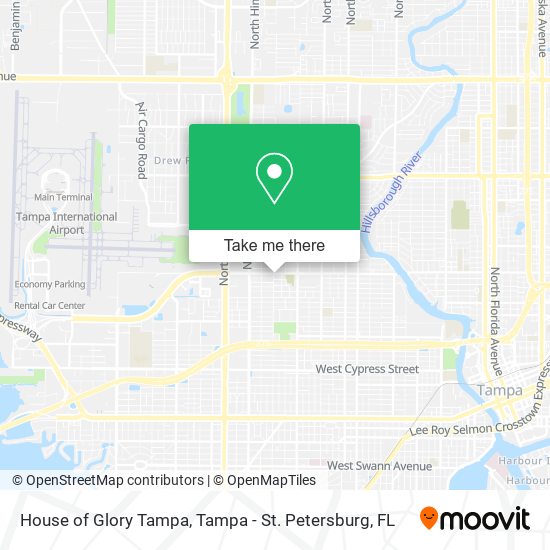 Mapa de House of Glory Tampa