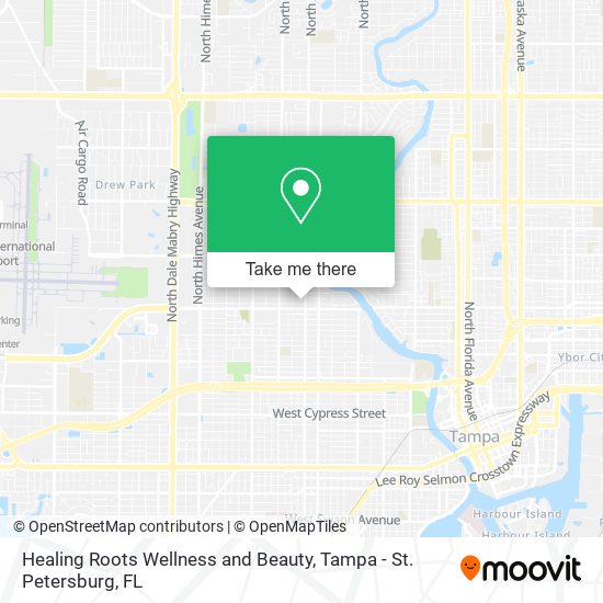 Healing Roots Wellness and Beauty map