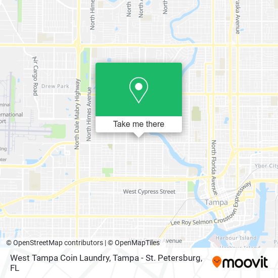 West Tampa Coin Laundry map