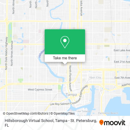 Mapa de Hillsborough Virtual School