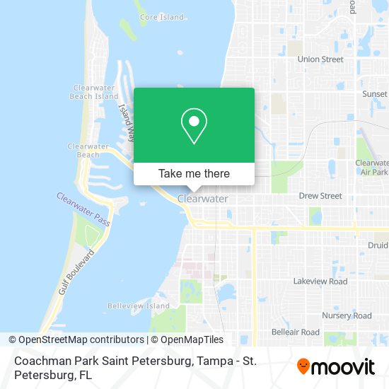 Mapa de Coachman Park Saint Petersburg