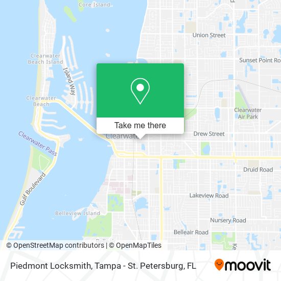 Piedmont Locksmith map