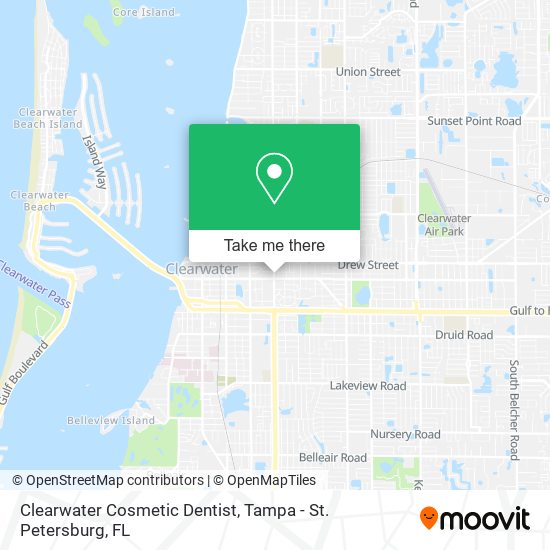 Mapa de Clearwater Cosmetic Dentist