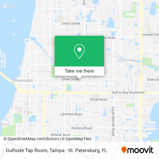 Gulfside Tap Room map