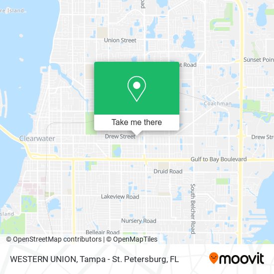 WESTERN UNION map