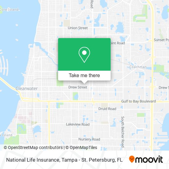 National Life Insurance map