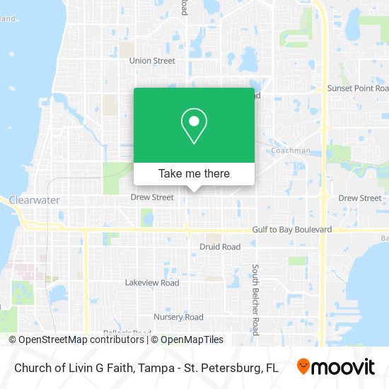 Church of Livin G Faith map