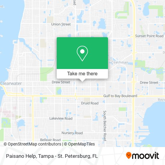 Paisano Help map
