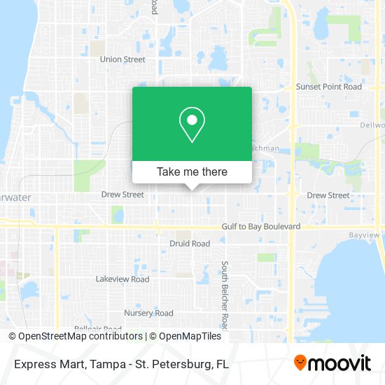 Express Mart map