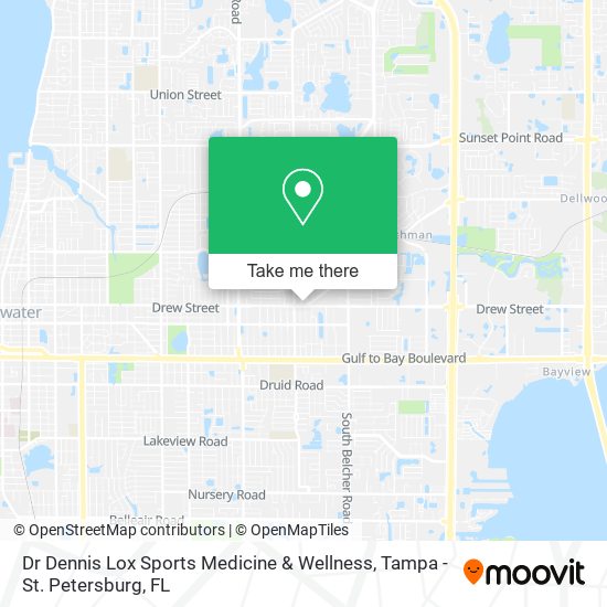Mapa de Dr Dennis Lox Sports Medicine & Wellness