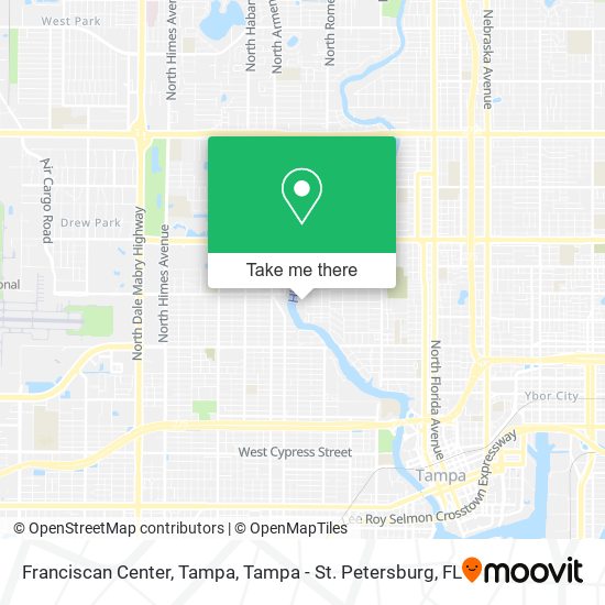 Franciscan Center, Tampa map