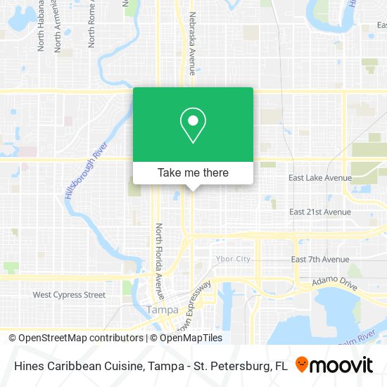 Mapa de Hines Caribbean Cuisine