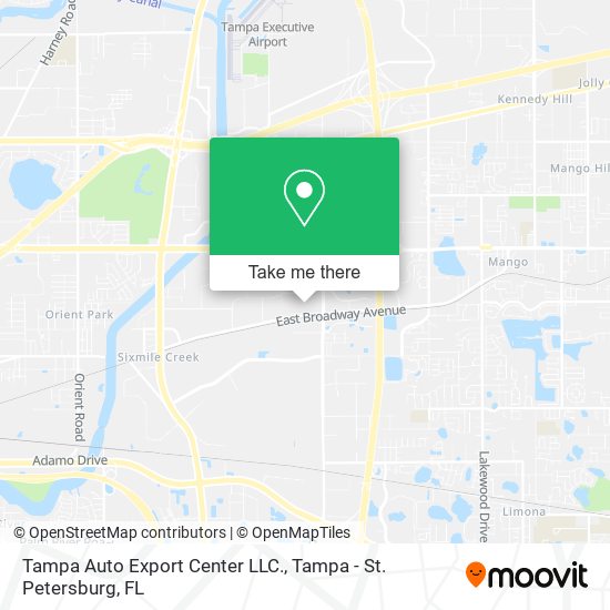 Mapa de Tampa Auto Export Center LLC.