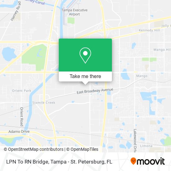 LPN To RN Bridge map