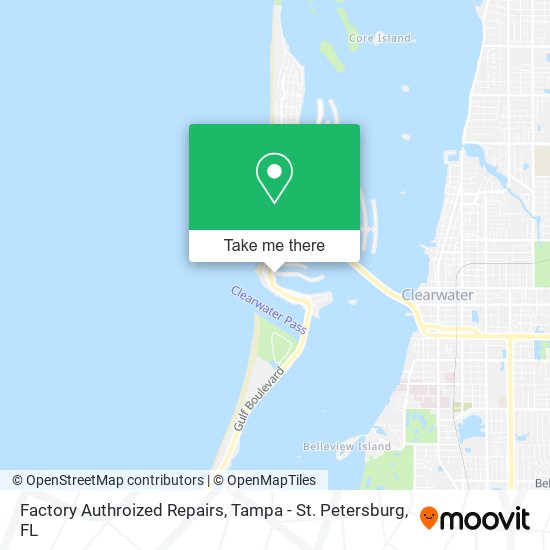 Factory Authroized Repairs map