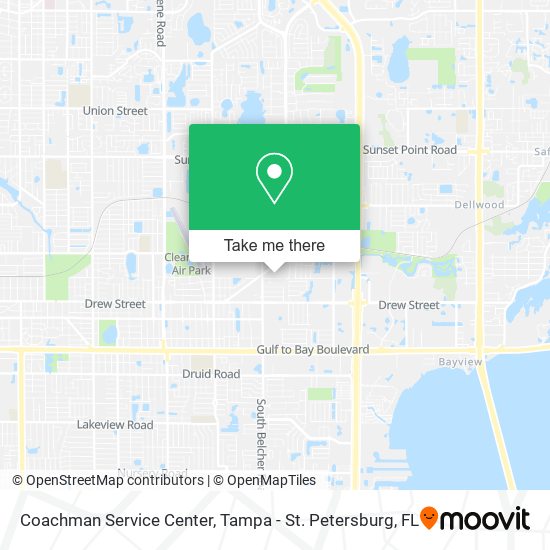 Coachman Service Center map
