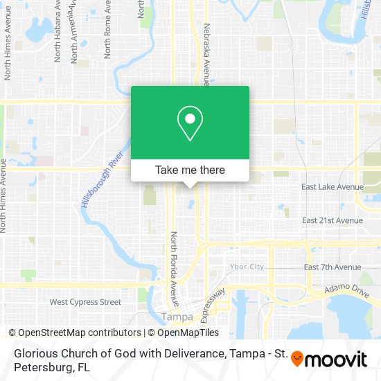 Glorious Church of God with Deliverance map
